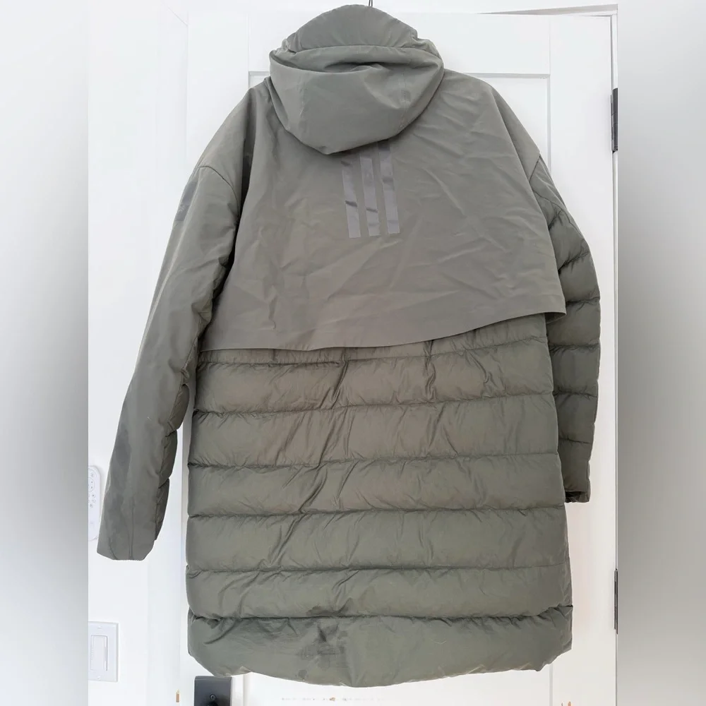 Adidas Men’s Olive Myshelter‎ Climaheat Parka Down Coat sz large